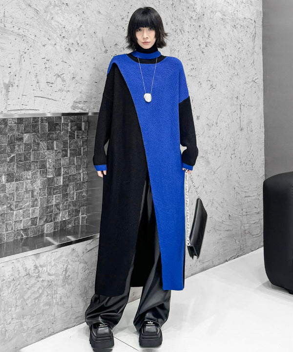 Center Slit Knit Dress